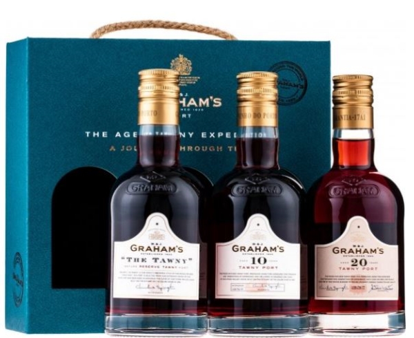 Image sur Graham's Tawny Pack (Graham´s The Tawny, Graham's 10 Years Old, Graham's 20 Years Old ) 3x20 cl 20° 0.6L